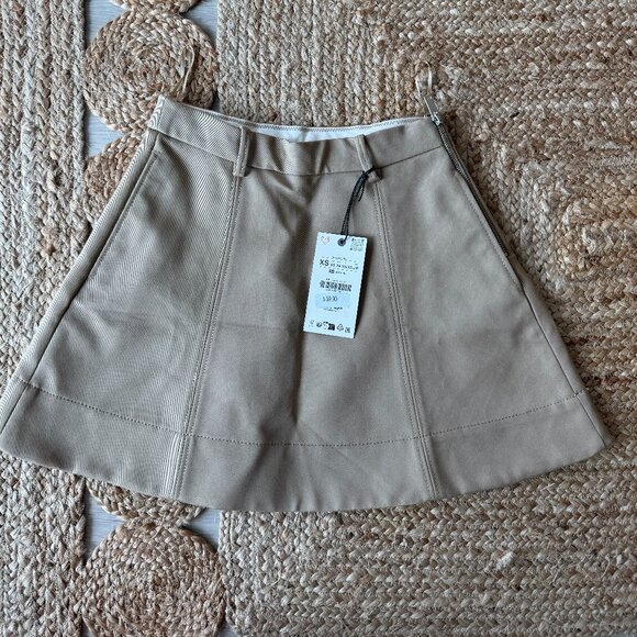 ZARA High-Waisted A-Line Mini Skirt – Size XS – New With Tags NWT - Picture 9 of 16